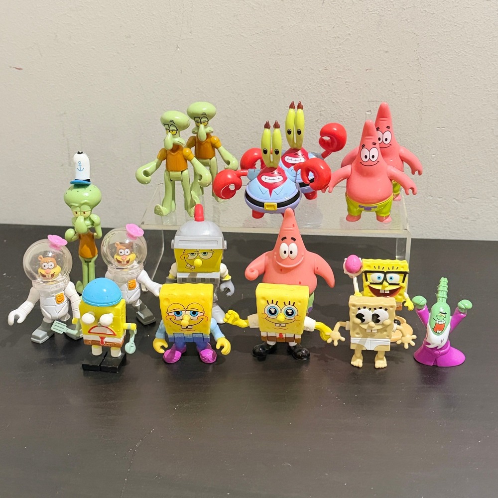 Fisher Price Imaginex Just Play SpongeBob SquarePants Figure Lot Patrick Sandy